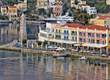 Waterfront, Nireus Hotel, Yialos, Symi, Greece.