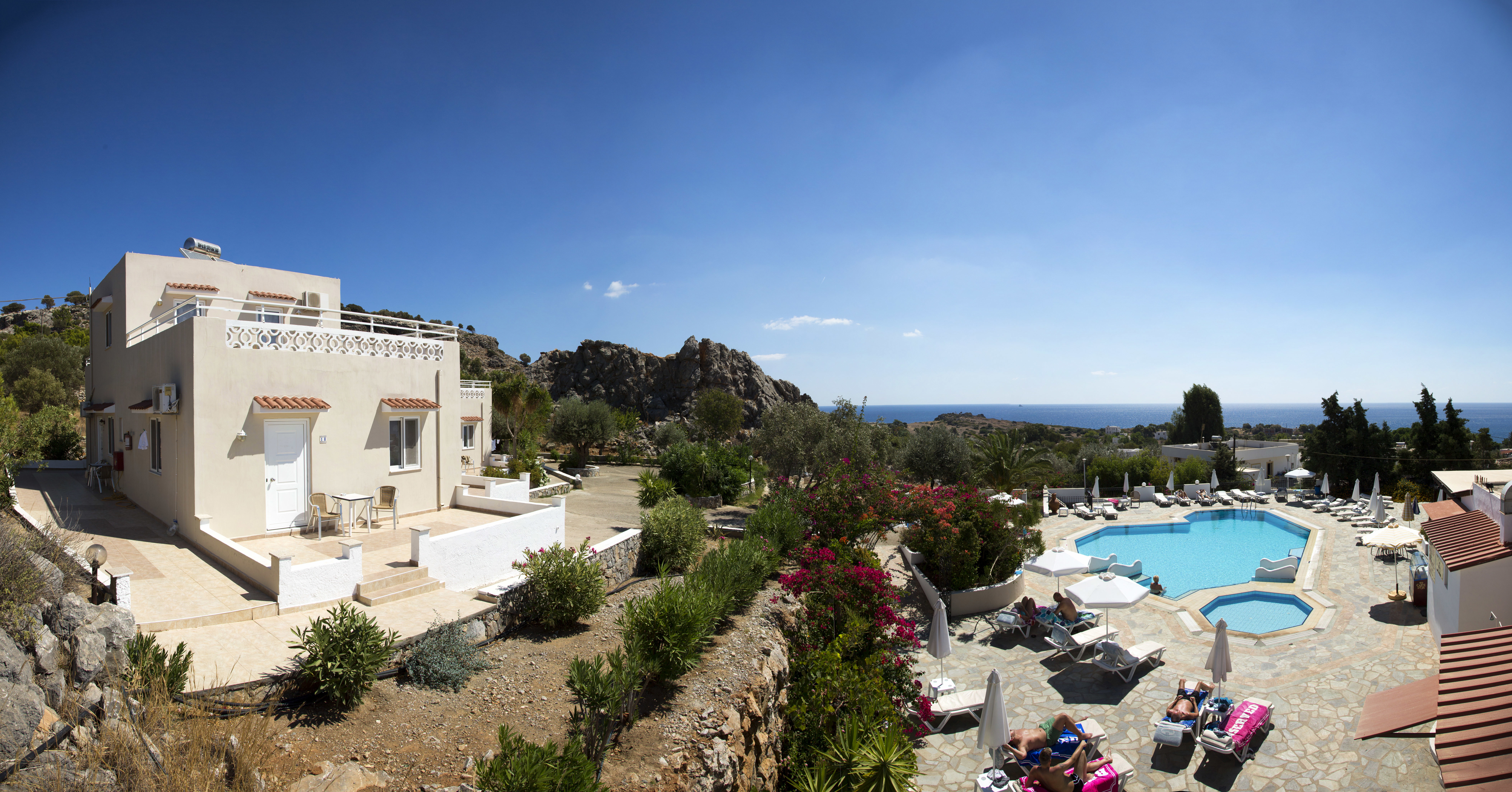 Eleni Apartments in Pefkos, Rhodes. Olympic Holidays